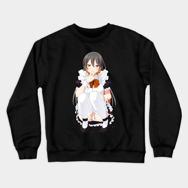 Maidnerochan Crewneck Sweatshirt by Monero Art Fund